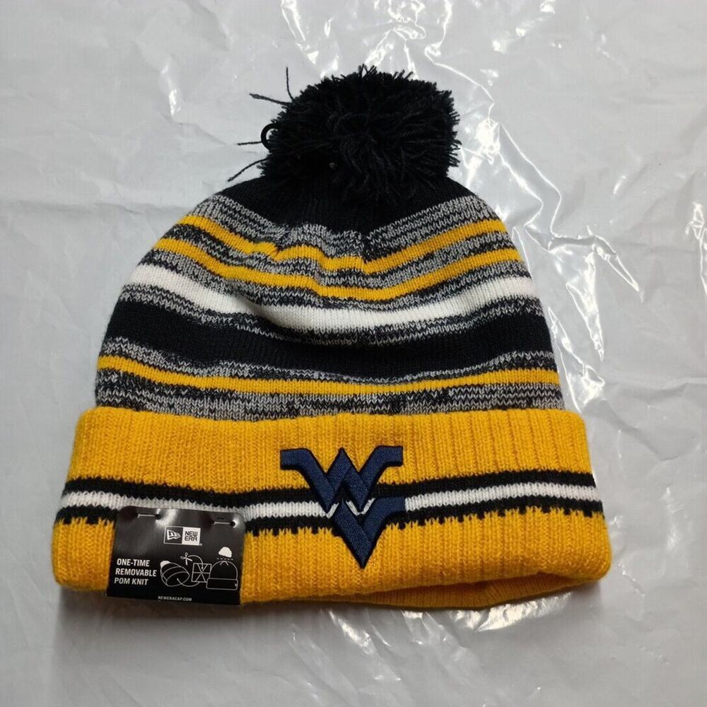 WV West Virginia Knit Beanie Hat Tobaggan Unisex One Size Fits All